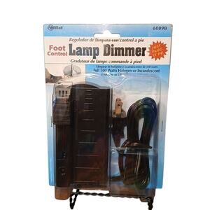 Vintage Westek Foot‎ Control Lamp Dimmer Black 6089B 500W Model#FD-10 NOS